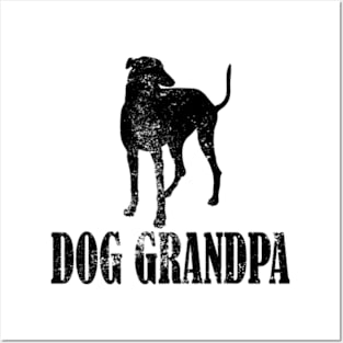 Greyhound Dog Grandpa Posters and Art